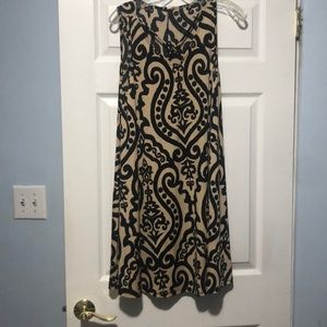 Bellamie tan and black dress